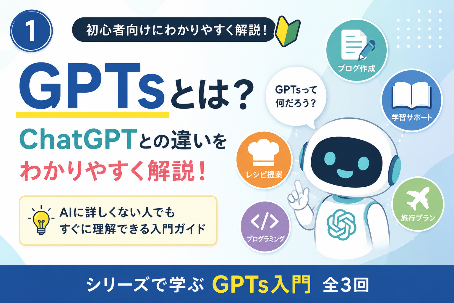 GPTsとは？ChatGPTとの違いを初心者向けにわかりやすく解説